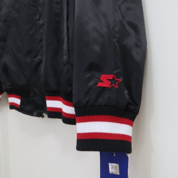 STARTER Black Bomber Logo Jacket NWT - Picture 4 of 16